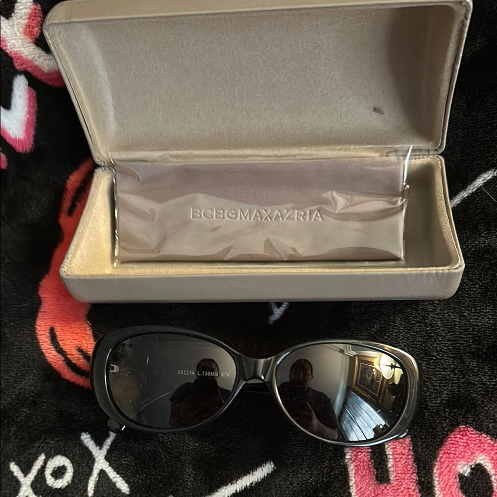 BCBGMaxAzria Black Modern Sunglasses